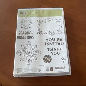 Stampin’ Up! “Letterpress Winter” Clear Stamps